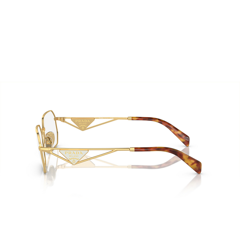 Prada PR A53V Eyeglasses 5AK1O1 gold - 3/4