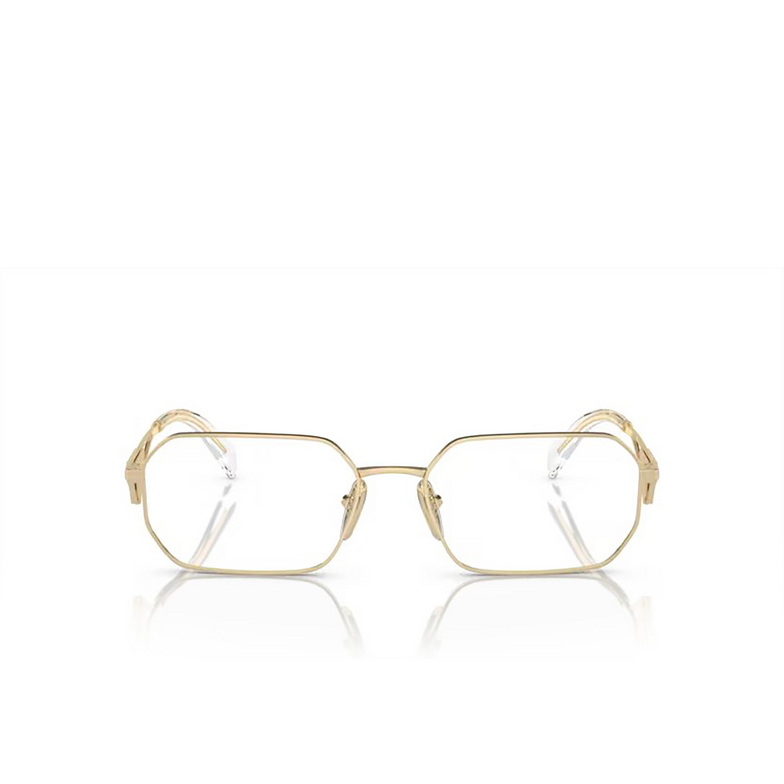 Prada PR A53V Eyeglasses ZVN1O1 pale gold - 1/4