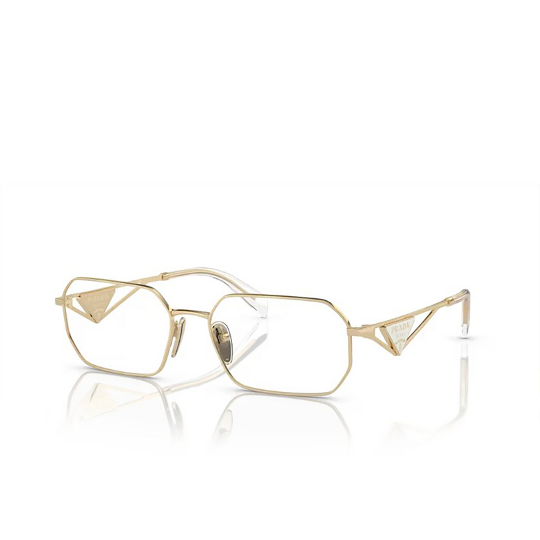 Prada PR A53V Eyeglasses ZVN1O1 pale gold - 2/4