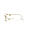 Prada PR A53V Eyeglasses ZVN1O1 pale gold - product thumbnail 3/4