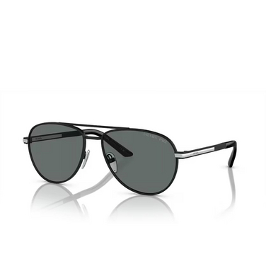 Prada PR A54S Sunglasses 1BO5Z1 matte black - three-quarters view
