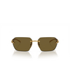 Prada PR A55S Sunglasses 15N01T satin yellow gold - product thumbnail 1/4