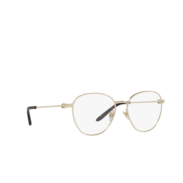 Ralph Lauren RL5117 Eyeglasses 9053 shiny pale gold - three-quarters view