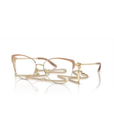 Ralph Lauren RL5123 Eyeglasses 9150 nude / pale gold - three-quarters view