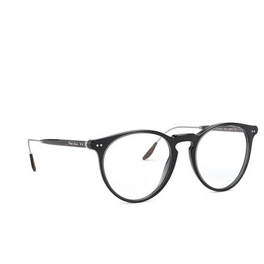 Ralph Lauren RL6195P Eyeglasses 5536 shiny dark transparent grey - three-quarters view