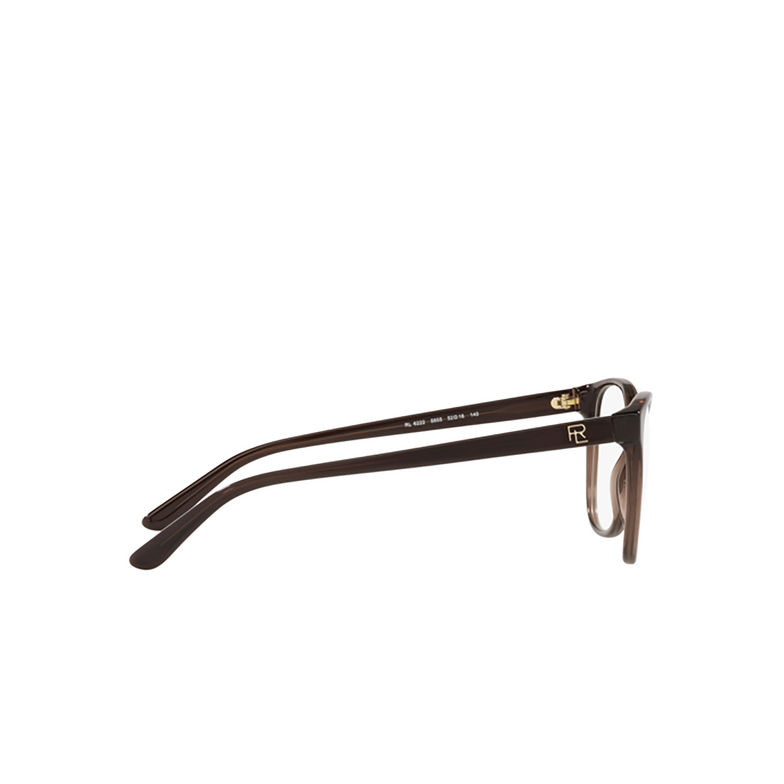 Occhiali da vista Ralph Lauren RL6222 5855 shiny transparent brick red - 3/4