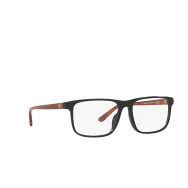 Gafas graduadas Ralph Lauren RL6225U 5398 shiny black - Vista tres cuartos