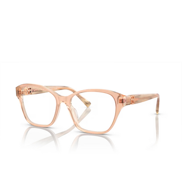 Ralph Lauren RL6236U Eyeglasses 6110 transparent pink - three-quarters view