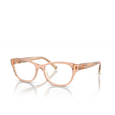 Ralph Lauren RL6237U Eyeglasses 6110 transparent pink - three-quarters view