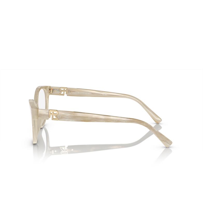 Ralph Lauren RL6238U Eyeglasses 6107 cream horn - 3/4