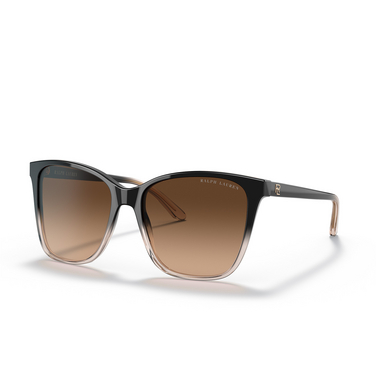 Ralph Lauren RL8201 Sunglasses 602274 shiny gradient black / transparent beige - three-quarters view