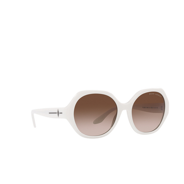Gafas de sol Ralph Lauren RL8208 554413 shiny off white - Vista tres cuartos