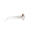Occhiali da sole Ralph Lauren RL8208 554413 shiny off white - anteprima prodotto 3/4