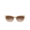 Ralph Lauren THE AUDREY Sonnenbrillen 608413 cream horn - Produkt-Miniaturansicht 1/4