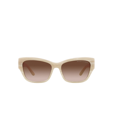 Ralph Lauren THE AUDREY Sunglasses 608413 cream horn - front view