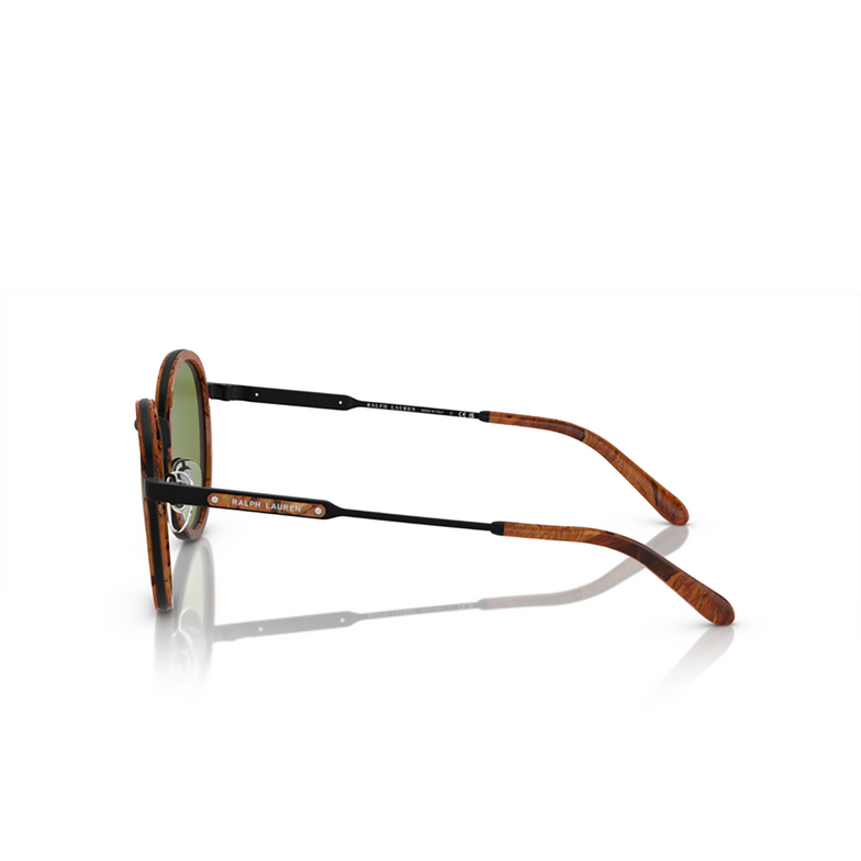 Ralph Lauren THE CLUBMAN Sunglasses 93044E burled wood - 3/4
