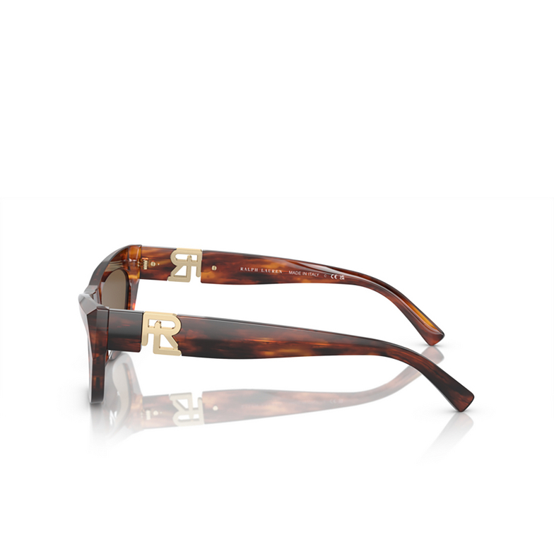 Ralph Lauren THE KIERA Sunglasses 500773 striped havana - 3/4