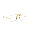 Gafas graduadas Ray-Ban AVIATOR 3086 gold - Miniatura del producto 2/4