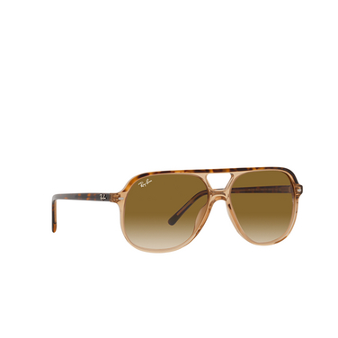 Ray-Ban BILL Sunglasses 129251 havana on transparent brown - three-quarters view