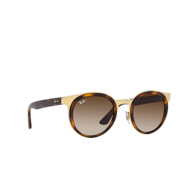 Ray-Ban BONNIE Sunglasses 001/13 havana on gold - three-quarters view