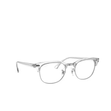 Ray-Ban CLUBMASTER Eyeglasses 2001 white transparent - three-quarters view