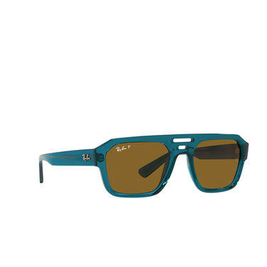 Ray-Ban CORRIGAN Sunglasses 668383 transparent light blue - three-quarters view