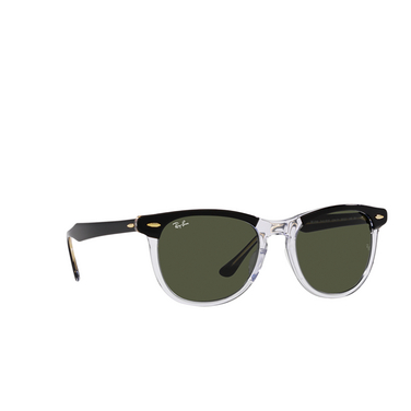 Ray-Ban EAGLEEYE Sunglasses 129431 black on transparent - three-quarters view