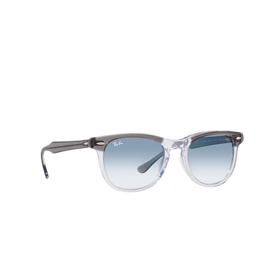 Occhiali da sole Ray-Ban EAGLEEYE 13553F grey on transparent - tre quarti