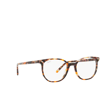 Ray-Ban ELLIOT Eyeglasses 8173 brown grey havana - three-quarters view