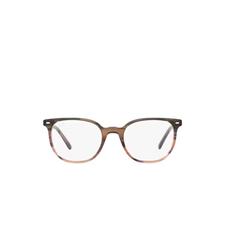 Ray-Ban ELLIOT Eyeglasses 8251 striped brown & red - 1/4