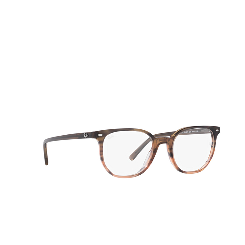 Ray-Ban ELLIOT Eyeglasses 8251 striped brown & red - 2/4