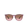 Lunettes de soleil Ray-Ban ERIKA 659114 transparent violet - Vignette du produit 1/4