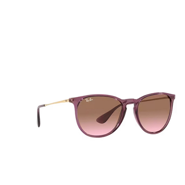 Ray-Ban ERIKA Sunglasses 659114 transparent violet - three-quarters view