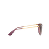 Occhiali da sole Ray-Ban ERIKA 659114 transparent violet - anteprima prodotto 3/4