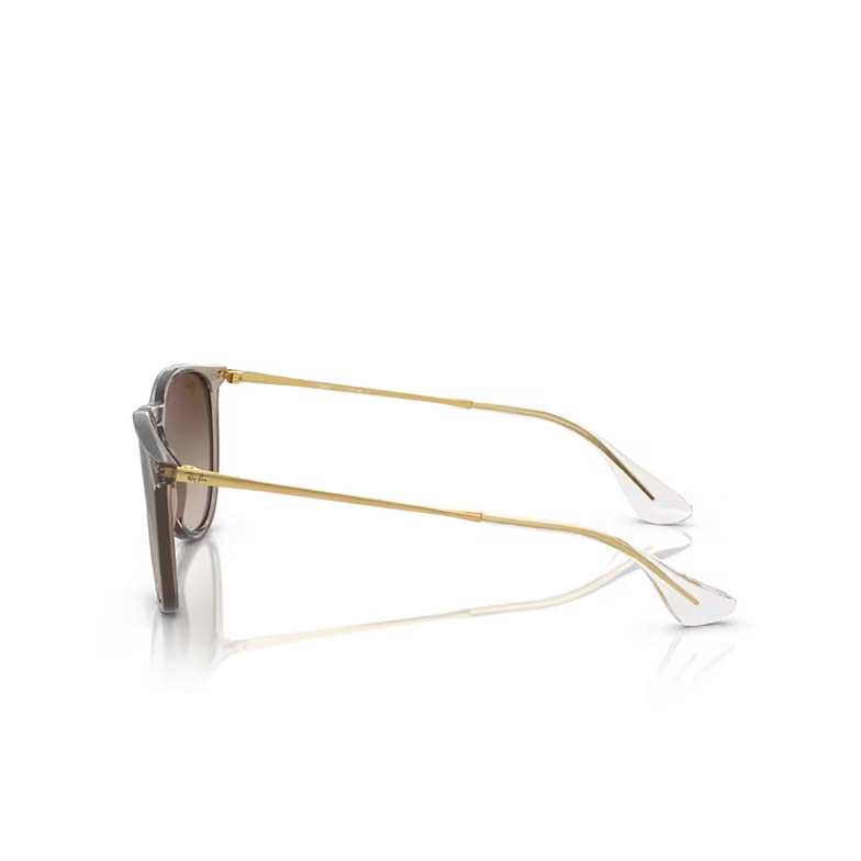 Ray-Ban ERIKA Sonnenbrillen 674413 transparent light brown - 3/4