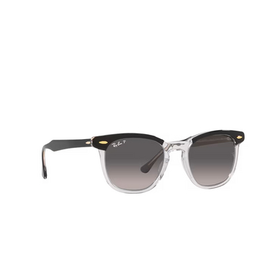 Ray-Ban HAWKEYE Sunglasses 1294M3 black on transparent - three-quarters view