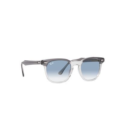 Ray-Ban HAWKEYE Sunglasses 13553F grey on transparent - three-quarters view