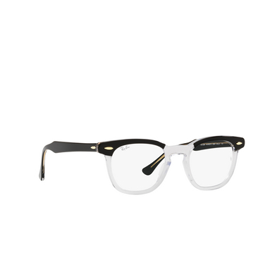 Ray-Ban HAWKEYE Eyeglasses 2034 black on transparent - three-quarters view