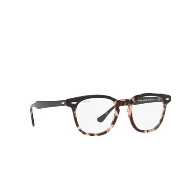 Ray-Ban HAWKEYE Eyeglasses 8284 brown on pink havana - three-quarters view