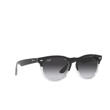 Ray-Ban IRIS Sunglasses 66308G black on transparent - three-quarters view
