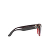 Ray-Ban IRIS Sunglasses 663113 grey on transparent red - product thumbnail 3/4