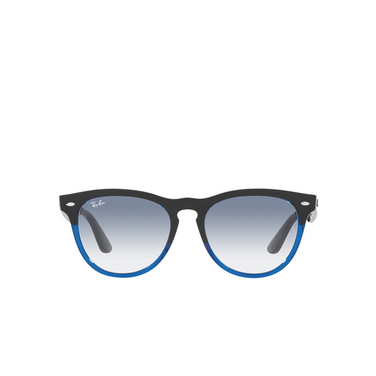 Ray-Ban IRIS Sunglasses 663219 black on transparent blue - front view