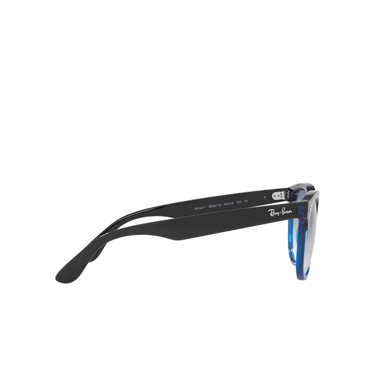 Ray-Ban IRIS Sonnenbrillen 663219 black on transparent blue - 3/4