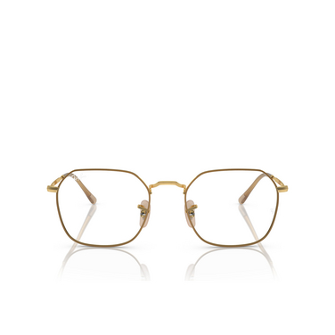 Ray-Ban JIM Eyeglasses 3167 beige on gold - front view