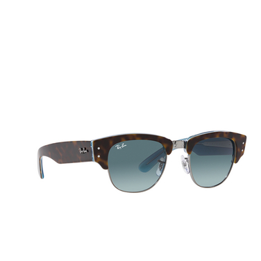 Occhiali da sole Ray-Ban MEGA CLUBMASTER 13163M havana on gunmetal - tre quarti