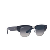 Ray-Ban MEGA CLUBMASTER Sunglasses 136678 blue on silver - product thumbnail 2/4