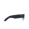 Ray-Ban MEGA CLUBMASTER Sunglasses 136678 blue on silver - product thumbnail 3/4
