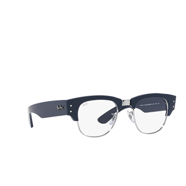 Ray-Ban MEGA CLUBMASTER Eyeglasses 8231 blue on silver - three-quarters view