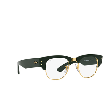 Ray-Ban MEGA CLUBMASTER Eyeglasses 8233 green on gold - three-quarters view