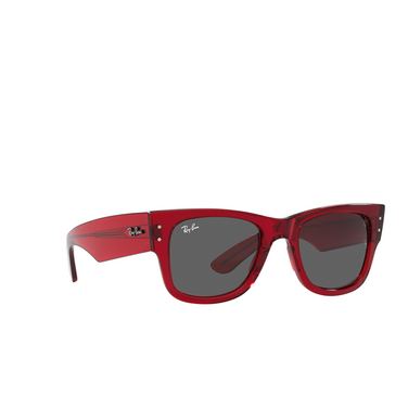 Ray-Ban MEGA WAYFARER Sonnenbrillen 6679B1 transparent red - Dreiviertelansicht